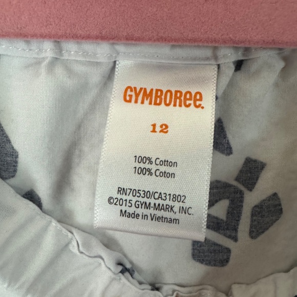 Gymboree White & Navy Giraffe Yoke Dress Girls Size 12 EUC - Picture 6 of 8